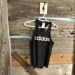 Adidas Size XS Black Split Back Activewear Tank Top